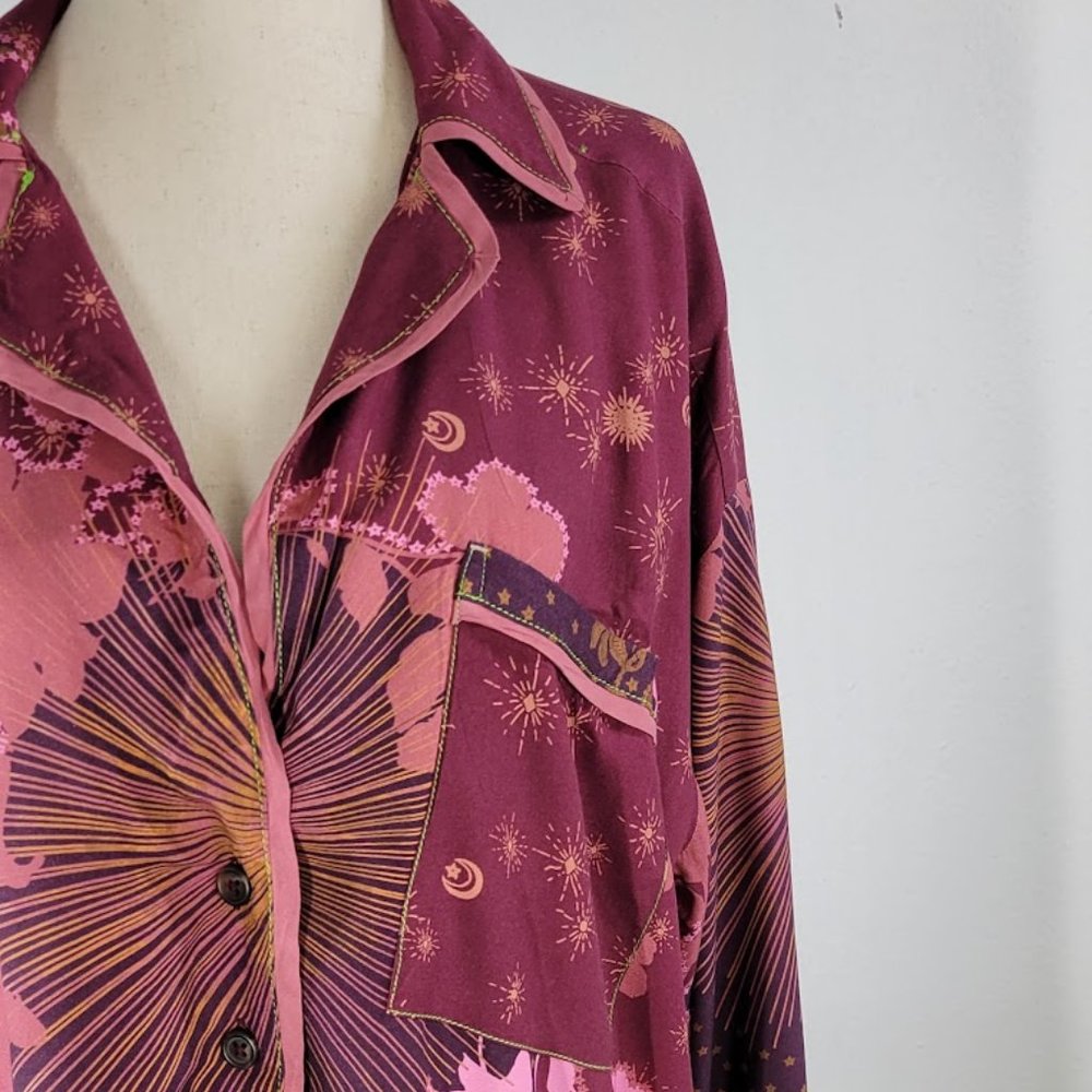 FREE PEOPLE / WTF sleep shirt top Sz XS NEW - Picture 2 of 9